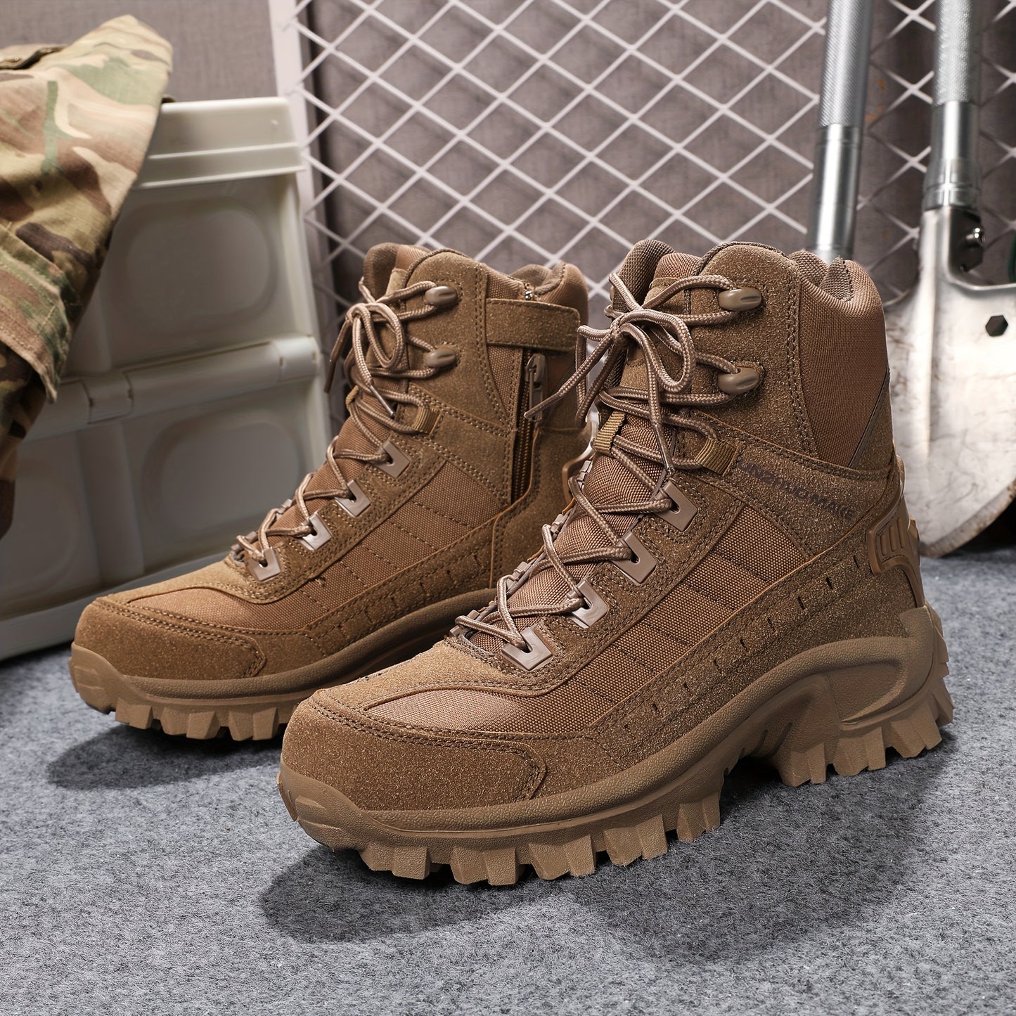 Valor 6" Side Zip Non-Slip Military Hiking Boots