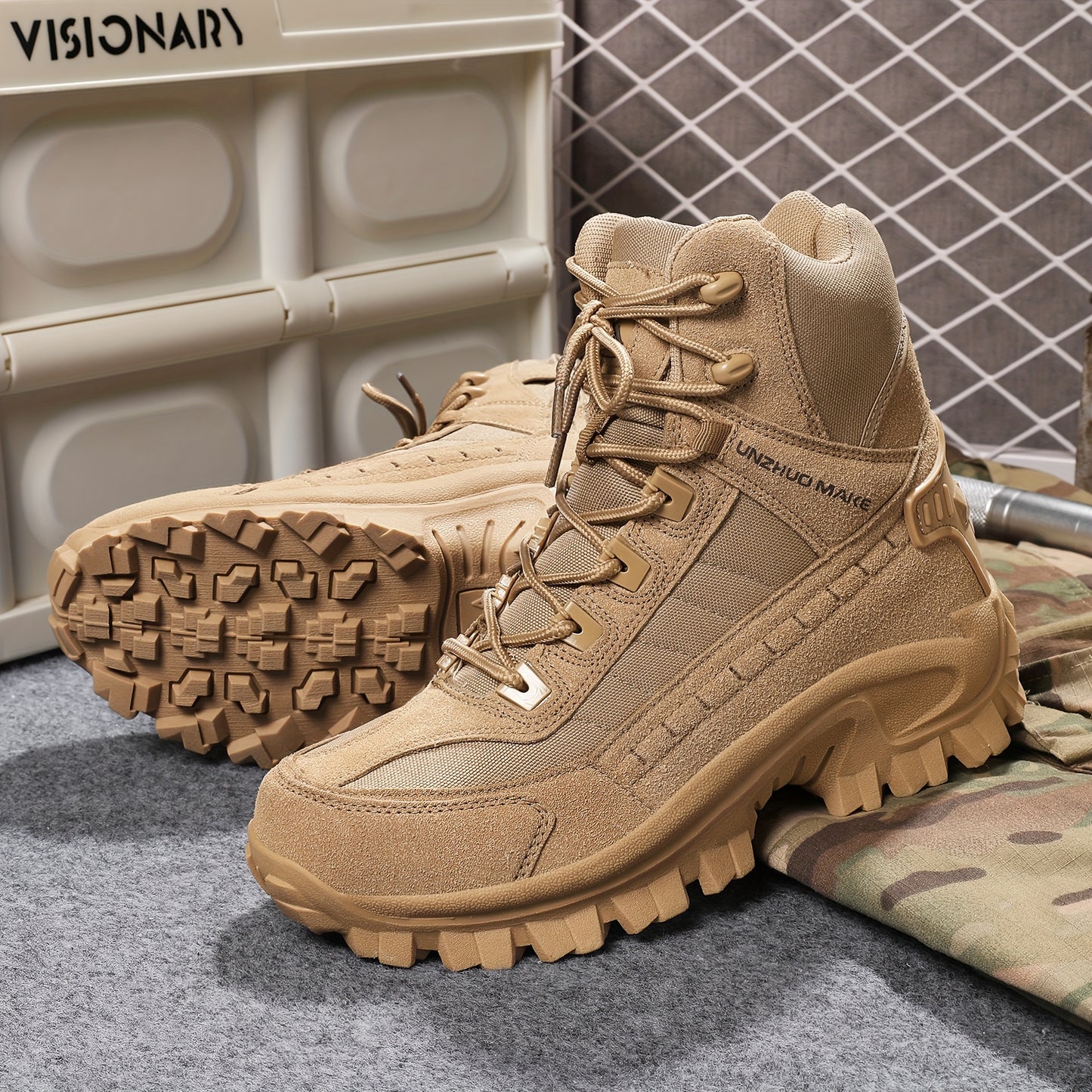 Valor 6" Side Zip Non-Slip Military Hiking Boots