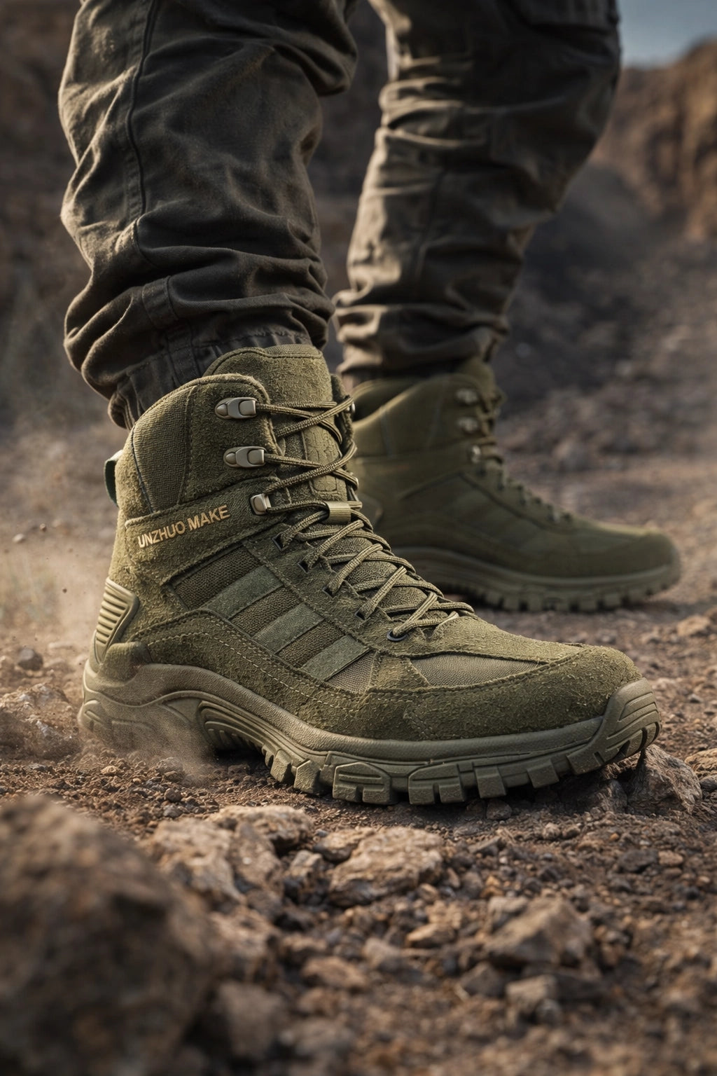 Valor 6" Side Zip Non-Slip Military Hiking Boots